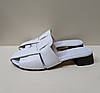 STTOPA Розміри 40-26 см. Шльопанці великих розмірів шкіряні. Каблук 3 см. 361-3645-3 Білі, фото 2
