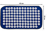 Акупунктурний килимок аплікатор Кузнєцова Універсал 28 х 45 см Синій (108), фото 4
