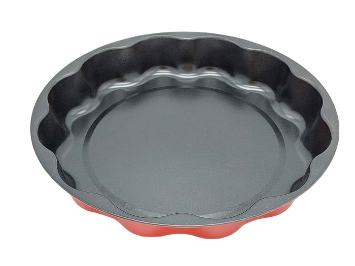Форма для выпечки пирога в духовке круглая Противень для запекания с тефлоновым покрытием D 30 cm H 5 cm - фото 1 - id-p728375758