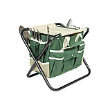 Складний табурет Bass Polska BH 30050 з органайзером і набором садових інструментів, фото 2