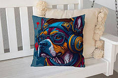 Декоративна подушка 45х45 см, «Cool dog»