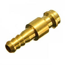Ниппель быстросъемный "папа" 6 мм шланг вода/газ (Wecut)
