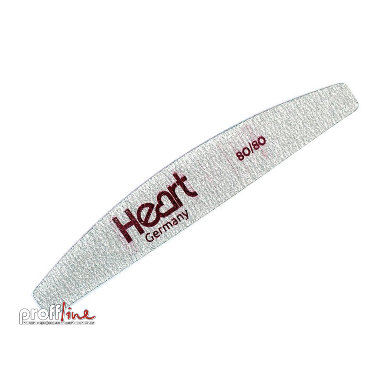 Пилка для нігтів Heart Half 80/80