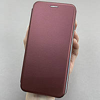 Чохол-книга для Tecno Spark 6 Go книжка з підставкою на телефон техно спарк 6 го бордова stn