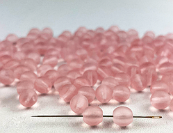 Preciosa намистина 71200 Pink Opal matt (6 мм.) 10 г.