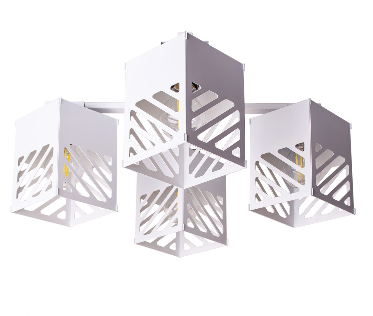 Люстра лофт чорна 4 лампи Е27 Urban NL 2410-4 WH, фото 1