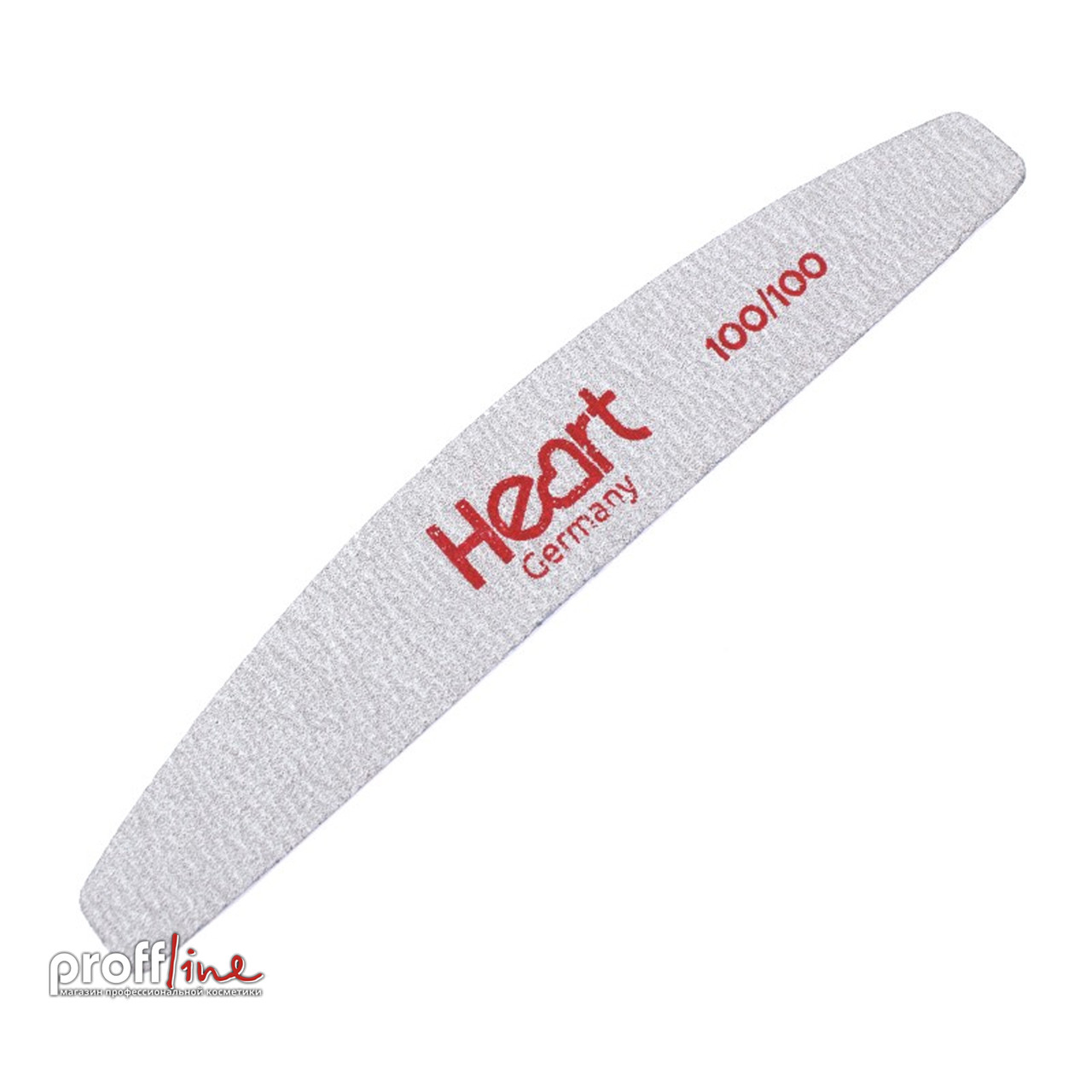 Пилка для нігтів Heart Half тонка 100/100, фото 1