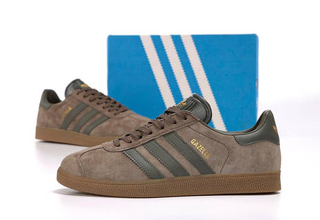 Adidas gazelle green black gold 2025