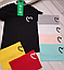 Приталена жіноча футболка з принтом Серце, розмір S, M, L, чорна, біла, червона, блакитна, жовта, сіра, фото 3