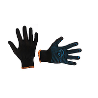 Перчатки трикотажные синтетические 10" с точечным PVC-покрытием на ладони (синяя) INTERTOOL SP-0104 143687