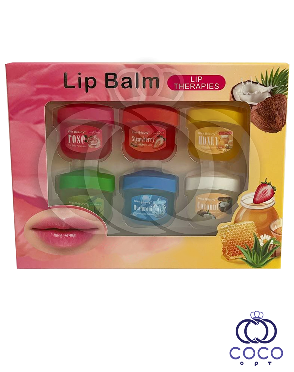 Набір бальзамів для губ Lip Balm 6*12 g