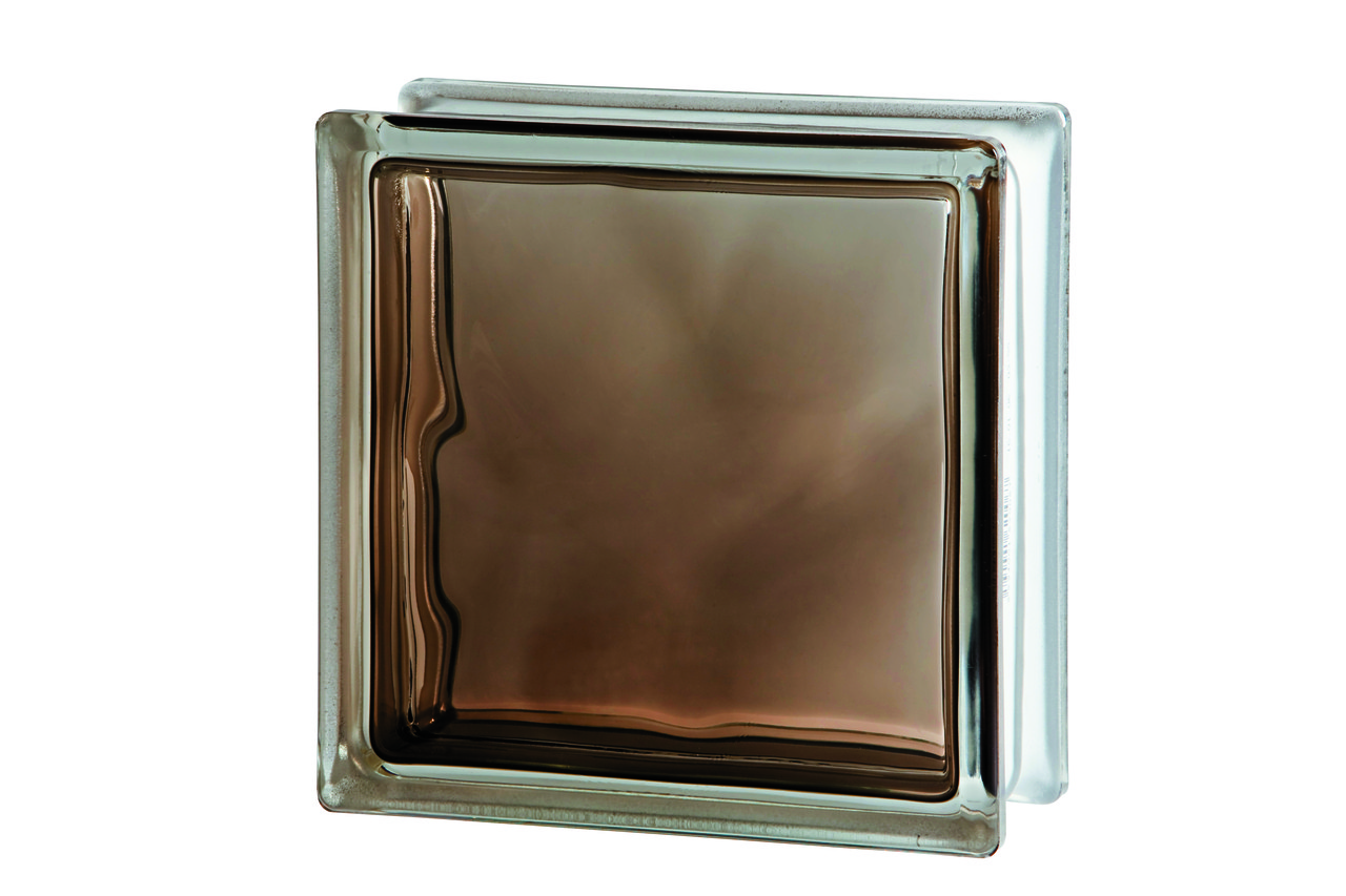 Склоблок  Brilly Bronze Wave бронзовый 190х190х80 мм