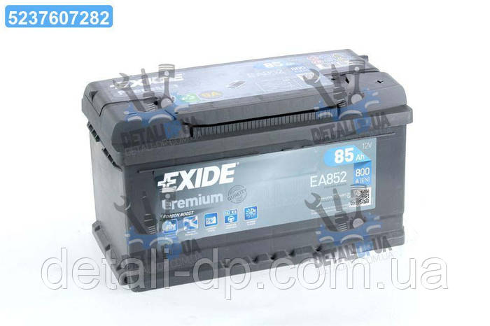 Купить Аккумулятор 85Ah-12v Exide PREMIUM(315х175х175),R,EN800 EA852 ...