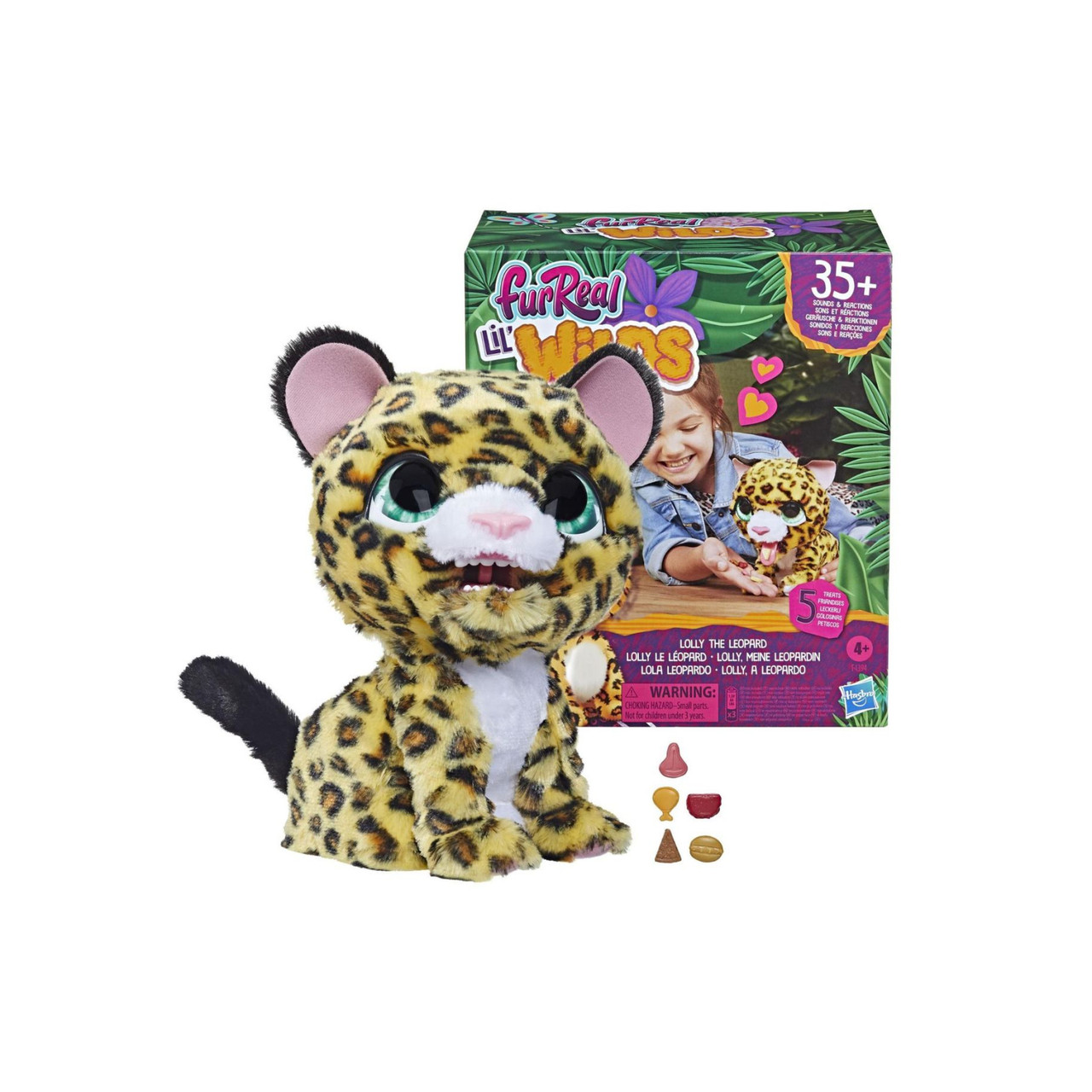 М'яка іграшка інтерактивна FurReal Friends Леопард Лоллі Фуріал Lil' Wilds Lolly Leopard F4394 оригінал