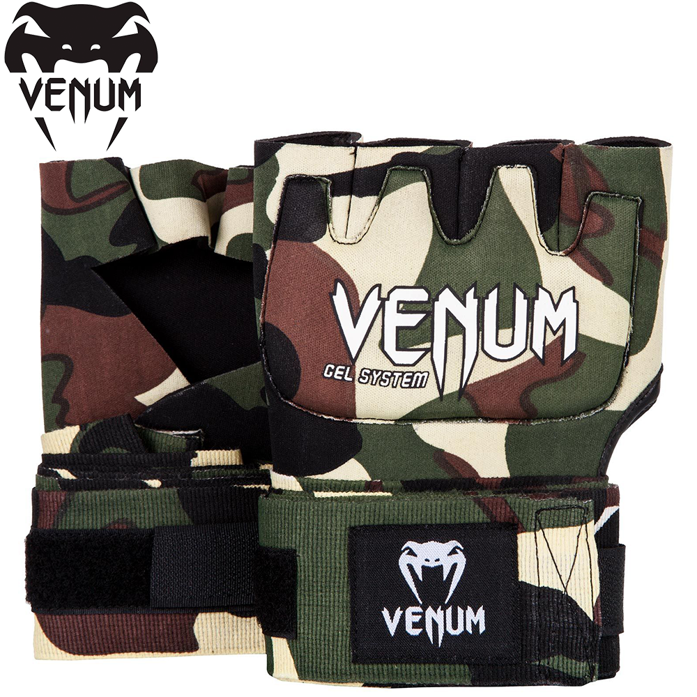 Гелеві бинти для боксу Venum Gel Kontact Glove Wraps Forest Camo