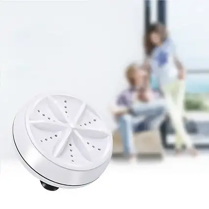 Портативна ультразвукова пральна машина Ultrasonic Turbine Wash Велика, USB пральна машинка, фото 1