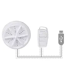Портативна ультразвукова пральна машина Ultrasonic Turbine Wash Велика, USB пральна машинка, фото 4