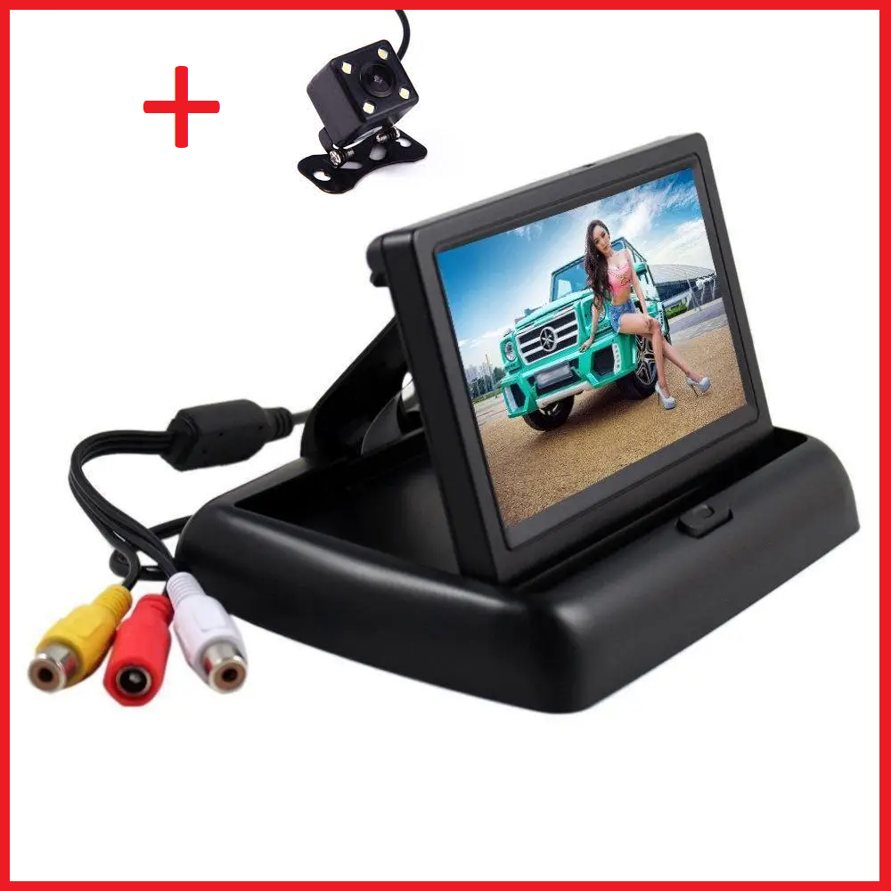 Монітор для камери заднього огляду 4.3" складаний, фото 1