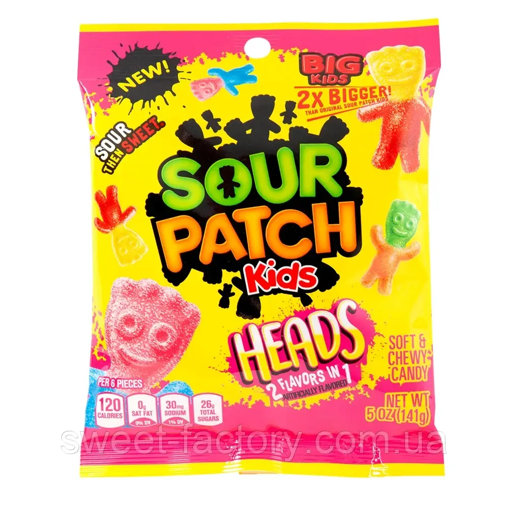 Sour Patch Kids Heads 141g, фото 1