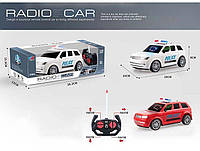 Джип полиция на радиоуправлении (2 цвета, подсветка, звук, масштаб 1:15 пульт 27Мhz) 555-4 В