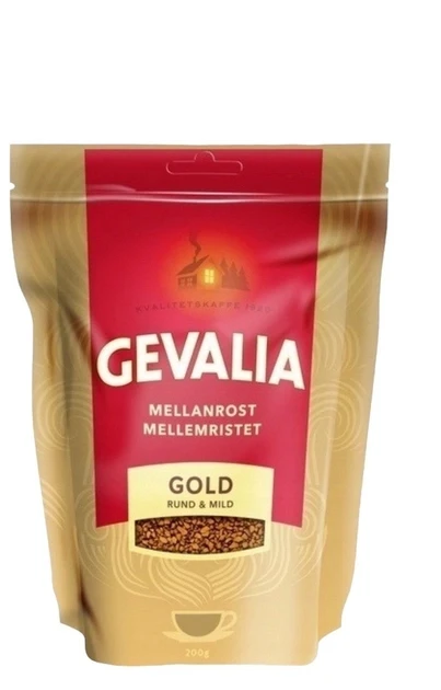 Оригінальна розчинна кава Gevalia Mellanrost Gold 200 г.