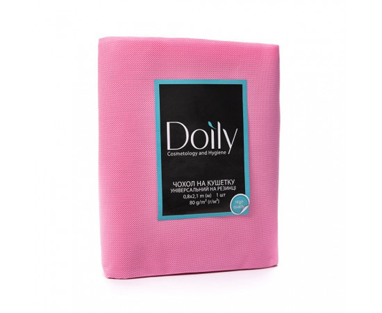 Чехол на кушетку 0.8х2.1 м, спанбонд (1шт./уп.) Doily. Колір: рожевий