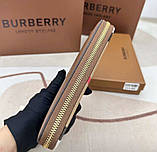 Жіночий шкіряний гаманець на блискавці Burberry (3341) brown, фото 3
