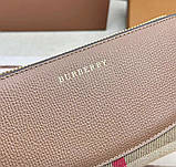 Жіночий шкіряний гаманець на блискавці Burberry (3341) brown, фото 5