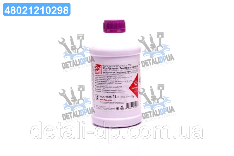 Антифриз FEBI фіолетовий Ready Mix -35C G12+ (Каністра 1л) 172009 UA1, фото 1
