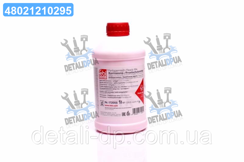 Антифриз FEBI червоний Ready Mix -35C G12 (Каністра 1л) 172005 UA1, фото 1
