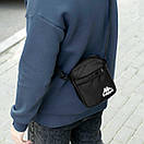 Сумка месенджер чоловіча Kappa Svet чорна з тканини через плече молодіжна Барсетка Каппа міцна, фото 4