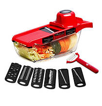 Овочерізка тертка,слайсер для овочів 6 насадок NEW KITCHEN FASHION 6в1