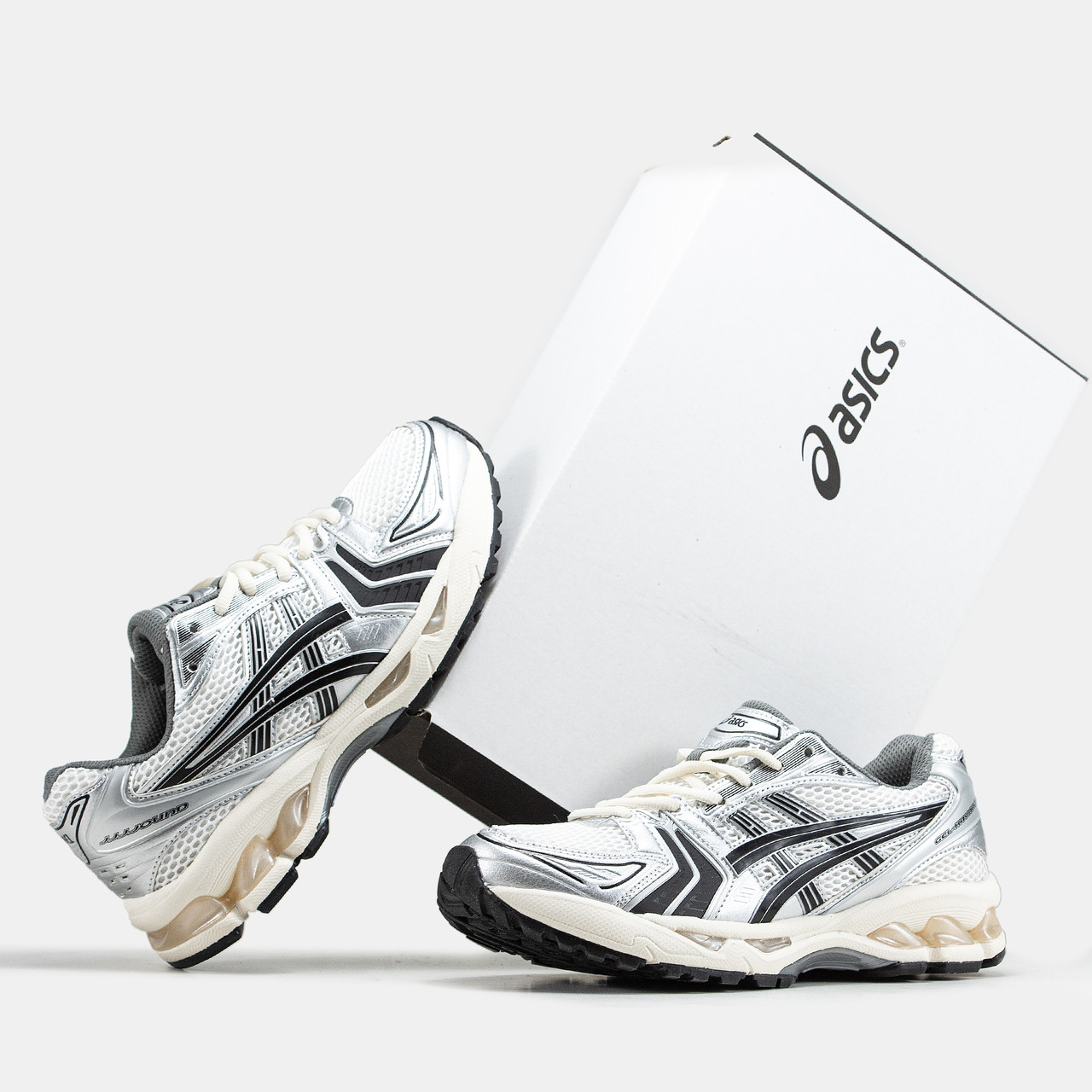 Кросівки жіночі білі Asics Gel-Kayano 14 White Silver Black (12185)