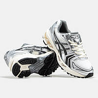 Кроссовки мужские белые Asics Gel-Kayano 14 White Silver Black (12185)