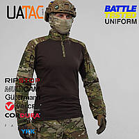 Рубашка убакс тактическая Ubacs UATAC Gen 5.3 Multicam Original, боевая камуфляжная с налокотниками