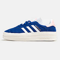 Женские Кроссовки Adidas Gazelle Bold Blue White 36-38-39-40