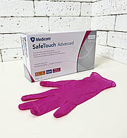 Нитриловые перчатки Medicom SafeTouch Advanced Magenta, размер ХS, маджента, 100 шт