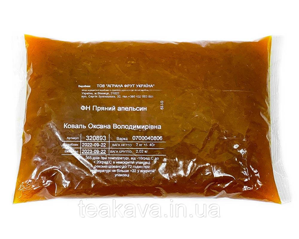 Пюре фруктове для чаю, коктейлів "Пряний апельсин" Gelato Group, 2 кг (премікс, основа), фото 1