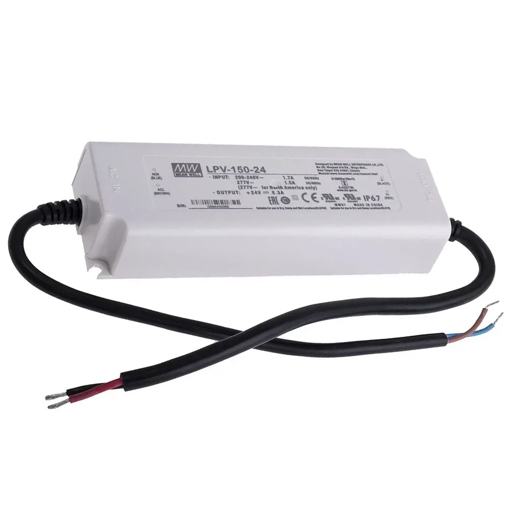 Блок живлення Mean Well LPV-150-24 24V 151.2W 6,3А IP67