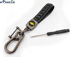 Брелок для ключів плетений з карабіном Chevrolet