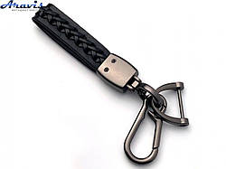 Брелок для ключів плетений з карабіном KIA