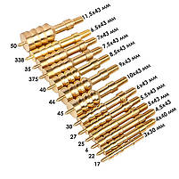 Набір для чищення зброї Lesko GK26 58 предметів у пластиковому кейсі 19 шт., фото 9