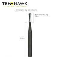 Tri Hawk Talon 12, карбидный бор для разрезания коронок, для турбинных наконечников, 1 шт.