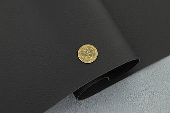 Автомобільний кожзам DM-264 чорний, на тканинній основі, ширина 160 см