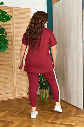 Неймовірний жіночий костюм, тканина "Трикотаж двонитка" 48, 50, 52, 54, 56, 58 розмір 48, фото 2