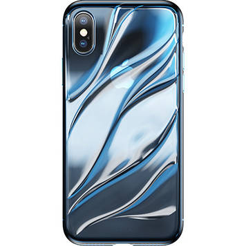 Чохол Baseus для Apple iPhone X Baseus Water Modelling, Blue (WIAPIPHX-SH03)