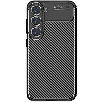 Чохол Fiji Ultimate Carbon для Samsung Galaxy S23 Plus (S916) противоударный бампер чорний