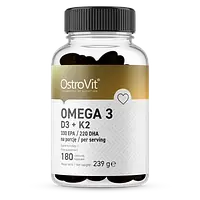 Витамины OstroVit Omega 3 D3+K2 180 кап (609922)