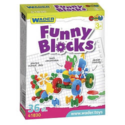 Конструктор Wader Funny blocks, 36 деталей