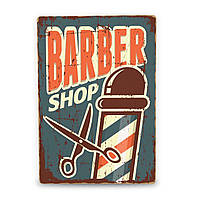 Деревянный Постер Barber Shop